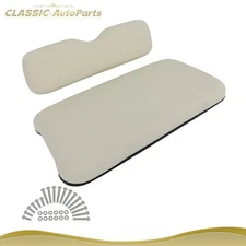 Golf Cart Front Cushion Set White For EZGO TXT
