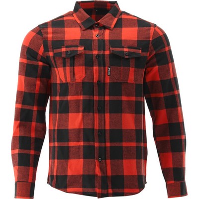 BANZAI Flannel Arbeitshemd Rot XL Baumwolle Karriere Berufskleidung Utility Shir