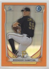 2014 Bowman Prospects Chrome Orange Refractor 4/25 Brandon Cumpton #BCP81 0b2