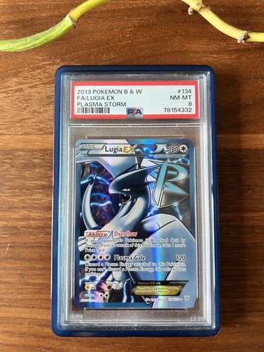 Pokemon Lugia EX Plasma Storm Full Art 134/135 PSA 8