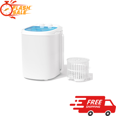 #ad Portable Washing Machine 5.5Lbs Compact Mini Washer 110V Single Tub Laundry Mach $69.29