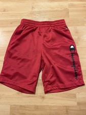 Champion - Red Mesh Basketball Shorts - Boys Size Medium 10/12