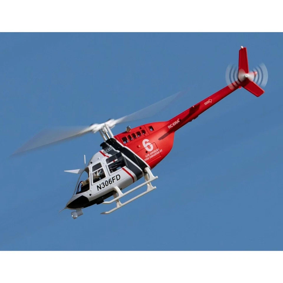 New C138 RC Helicopter Bell206 Simulation Model 2.4G Stunt Aircraft 6 Axis Servo - Image 4 of 4