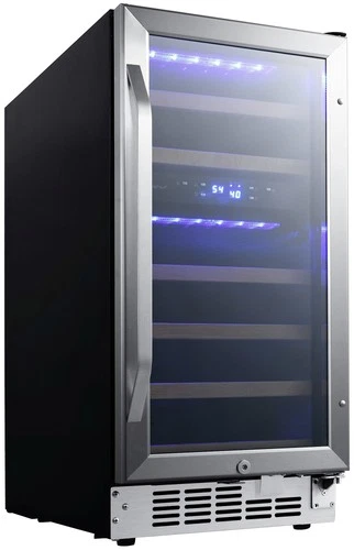 EdgeStar CWR263DZ 15"W 23 Bottle Built-In Dual Zone Wine Cooler - Stainless - Picture 8 of 12