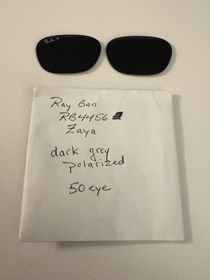 Authentic Ray-Ban Replacement Lenses RB4456 Zaya Dark Gray Polarized 50eye