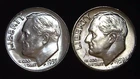1959-P  D 10C Roosevelt Dime (2  Coins) BU 90% Silver 26ctt0111-3