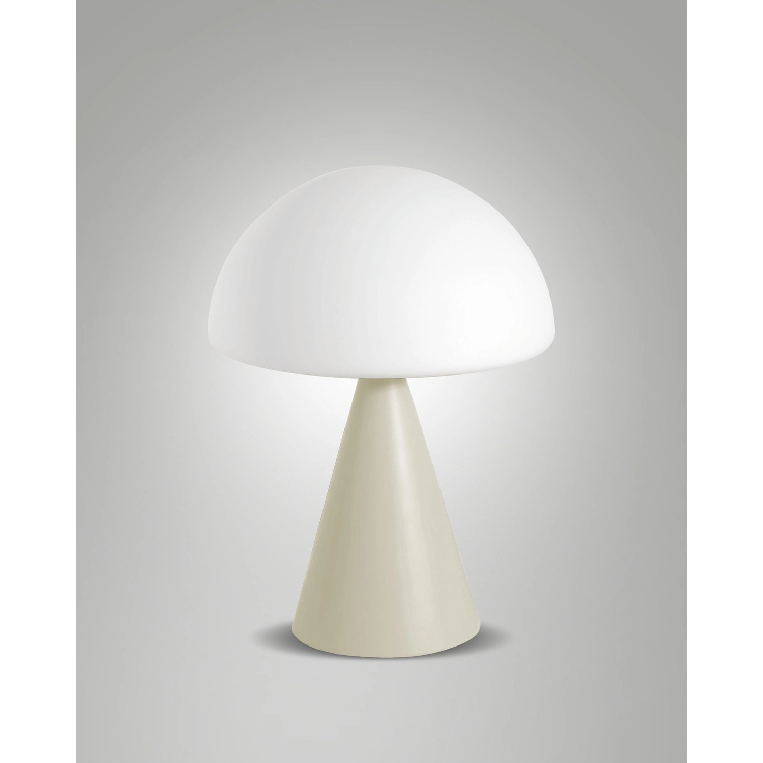 Lampada Blip Sabbia: Design in Metallo e Vetro Soffiato per Interni