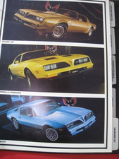 1978 Pontiac Dealer Buyer Album Firebird Trans Am Y82 Y84 Y88 Formula Se Bandit 1978 Pontiac Dealer Buyer Album Firebird Trans Am Y82 Y84 Y88 Formula Se Bandit