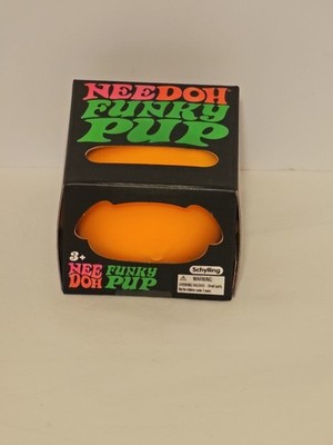 New Nee Doh Needoh Funky Pup Teal Squeeze Ball Super Squish In Hand FAST SHIP