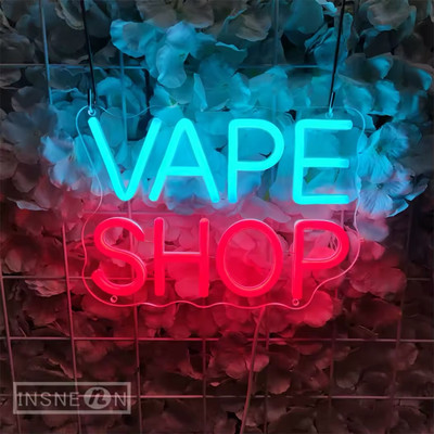 Vape Shop Leuchtreklame LED kommerzielles Ladenschild Einzelhandel Komfort Off-Lizenz