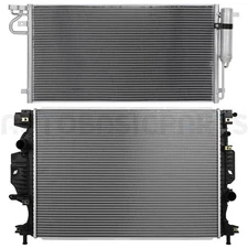 Aluminum Radiator & AC Condenser Kit For 2017-2020 Ford Fusion 2017 Lincoln MKZ