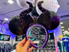 Black Maleficent Sleeping Beauty Minnie Ears Headband