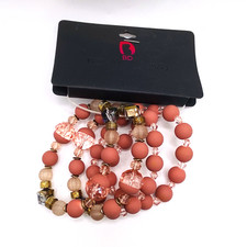 Unbranded Rose Pink Beaded Stretch Bracelets New Set of 4