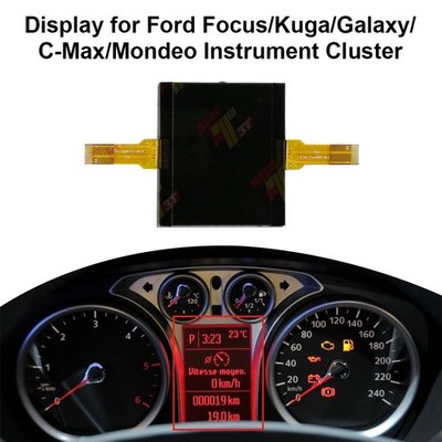 Display für Ford Focus Kuga Galaxy C-Max Mondeo Instrument - 2 Bänder Stecker