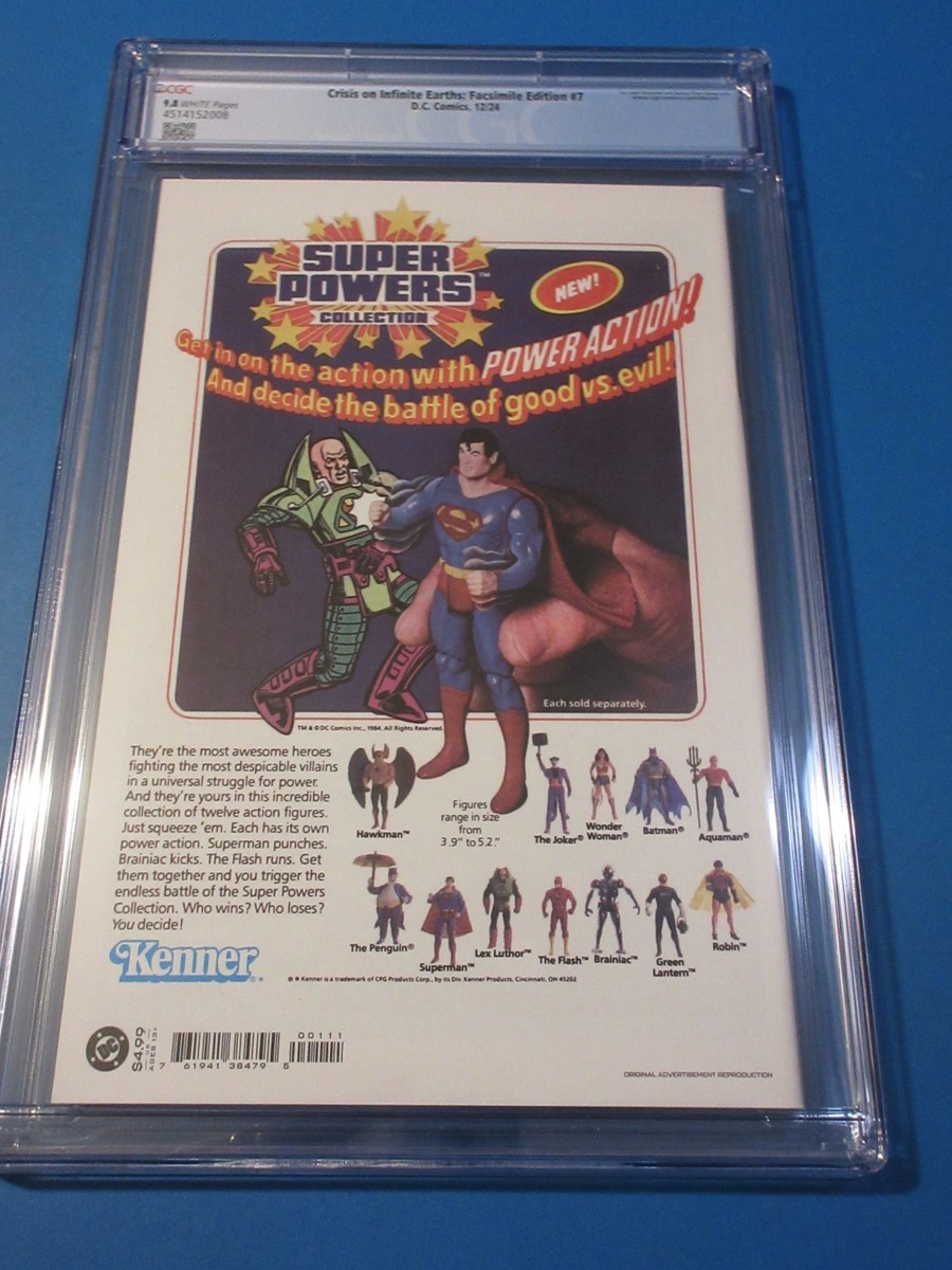 アメコミリーフ　Crisis Infinite Earths #7 CGC9.6 Crisis on Infinite Earths #7 Facsimile reprint Death of Supergirl