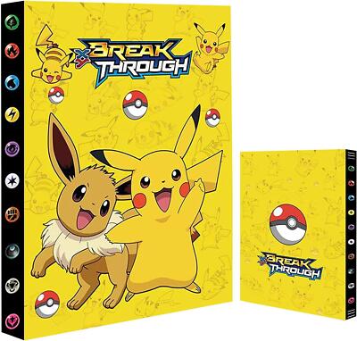 Sammelalbum für 240 Pokemon Karten Portfolio 4-Pocket Sammelkarten Heft