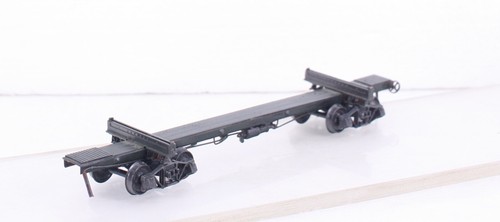 HO Scale Brass NWSL Far East Distributors 43’ Skeleton Log Car W/ Kadee Trucks - Picture 2 of 6