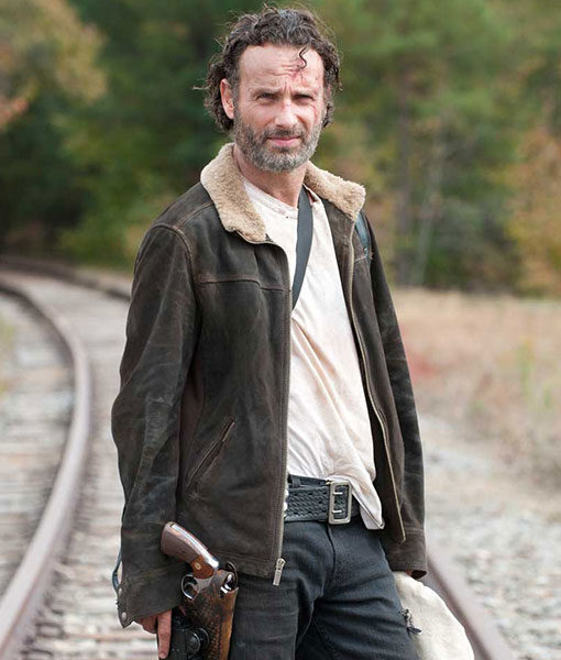 The Walking Dead Rick Grimes Genuine Suede Leather Jacket