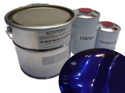 4 Liter Set 2K Bootslack Dark Blue Metallic Yachtlack Lackpoint Glanz Boot neu