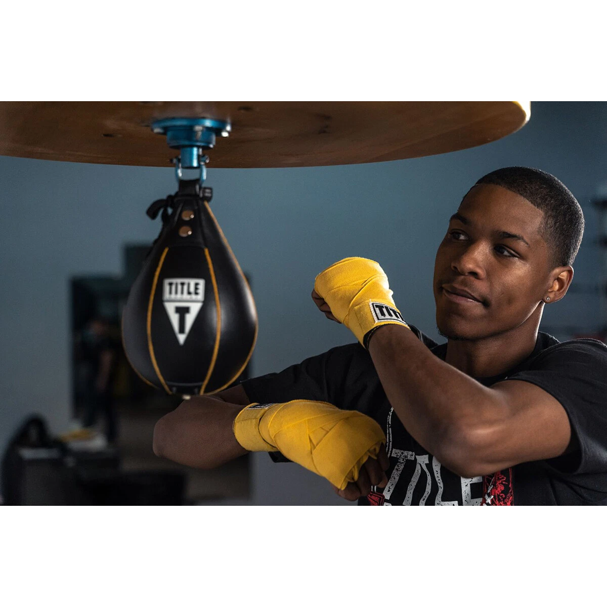 Title Boxing Leather Speed Bag - Small - Red - (6 x 9)