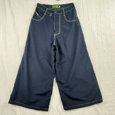 Vintage GAT Gypsies And Thieves Wide Leg Pants 28x25 Blue Wide Leg Y2K 90's Rave