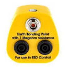 New RS PRO ESD Earth Bonding Plug With 10 mm Stud, Banana Socket x 2 - P/N 298-3