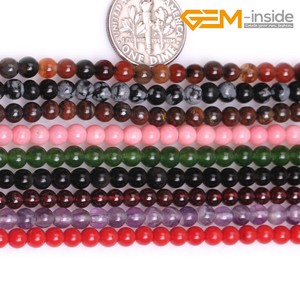 assorted 8mm gemstone loose jewellery beads wholesale round making natural