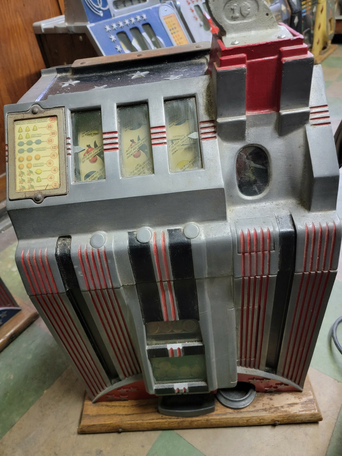 1932 Mills 1cent Slot Machine Skyscraper Silent Gooseneck eBay