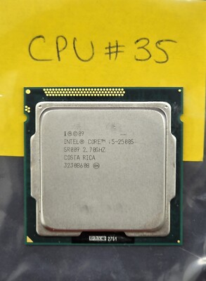 2.7 Ghz 2nd Gen Intel Core i5-2500S Quad-Core Processor SR009 Socket LGA1155 #35