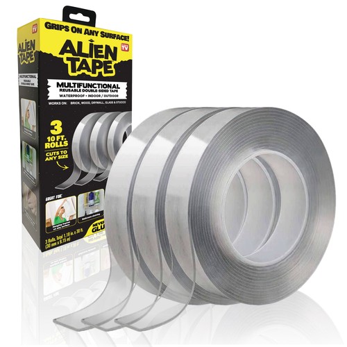 Double Sided Mounting Tape 3 Rolls Heavy Duty Nano Two Sided Tape1.18 in x 10 ft