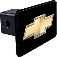 Chevy Bowtie Gold 3D Polyurethane Domed Plastic Hitch Cover 2" Receiver Car-SUV