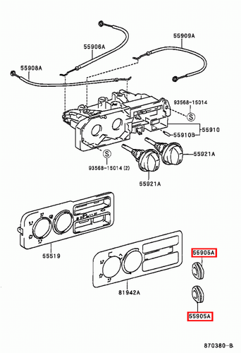 Genuine Hilux LN109 LN108 LN107 LN106 Dash Heater Fan Control Switch Knob x2 - Picture 7 of 20