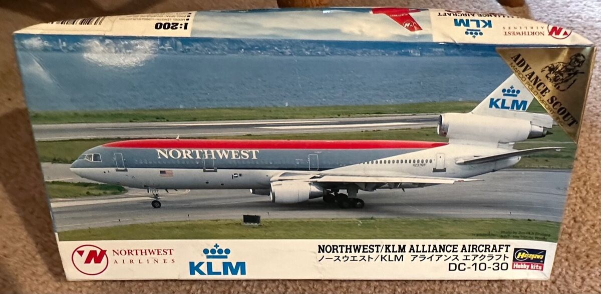 Hasegawa McDonnell Douglas DC-10-30 1-200 NWA-KLM Alliance Hasegawa McDonnell Douglas DC-10-30 1-200 NWA-KLM Alliance