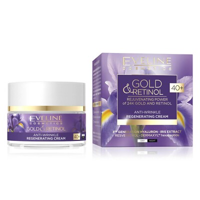 Gesichtscreme Eveline Cosmetics Gold Retinol Creme 40+ Gesichtspflegecreme