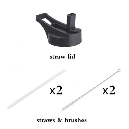 Long Handle Straw Lid for Hydro Flask Wide Mouth Water Bottle Replacement Lids - Picture 2 of 5