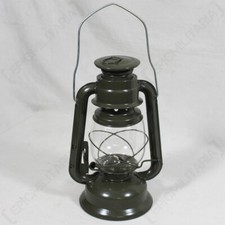 Olive Green Camping Lamp - Lantern Kerosene Paraffin Oil Military US Army Style