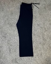 Yohji Yamamoto - Vintage - Authentic - Wool Dark Blue Women s Pants - Size M