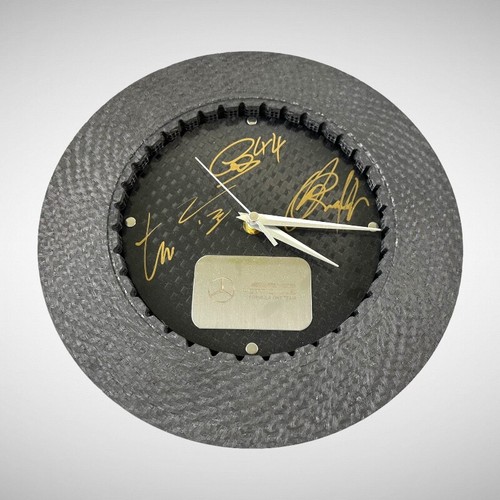 F1 Mercedes AMG Petronas Race Used Disc Clock Signed Lewis George Valtteri Toto - Picture 15 of 15