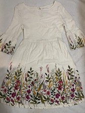 Old Navy Fit Flare Floral Bell-Sleeve Dress for Girls Size 8