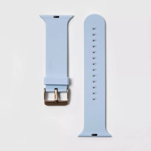 Watch Band Heyday Apple 38/41mm Silicone Blue Marble Band 130mm to 195mm Wrists - Picture 1 of 6