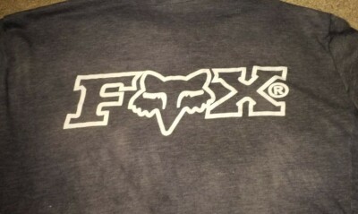 Rare Vintage 80s Fox Racing Long Sleeve Riding Cycling Jersey 1/4