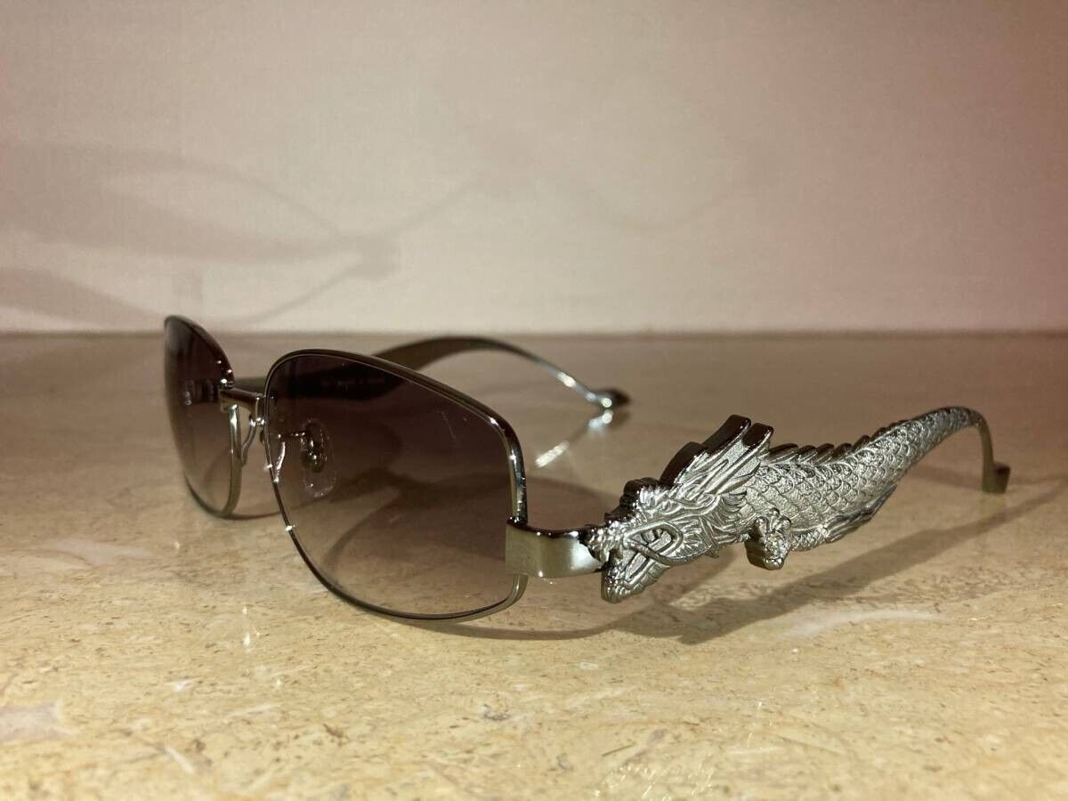 New Jean Paul Gaultier SJP 085J Vintage Silver Dragon New Jean Paul Gaultier SJP 085J Vintage Silver Dragon