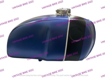 BMW R100 RT RS R90 R80 R75 BLAU SCHWARZ STARP MATT STAHL TANKADAPTER & DECKEL...