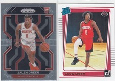 2021-22 Jalen Green Panini Prizm & Donruss ROOKIE CARD - Houston Rockets RC