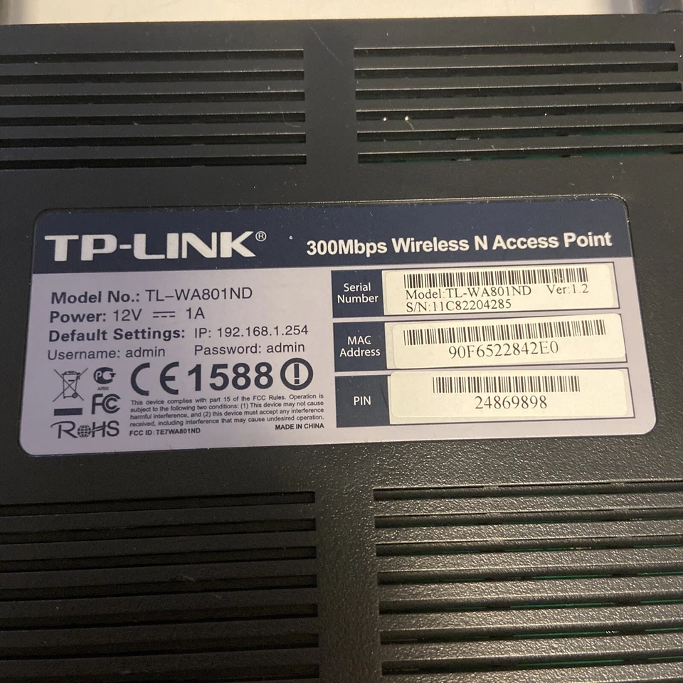 TP-LINK Wireless N Access Point TL-WA7801ND - 300 Mbps - Image 3 of 3