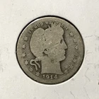 1914-S 25c BARBER QUARTER *FULL DATE MINT MARK KEY DATE COIN* LOT#AD81