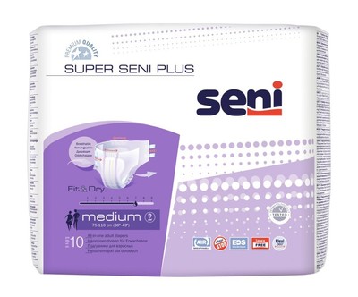 SUPER SENI Plus Gr.2 M Inkontinenzhose Nacht f.E., 10 St