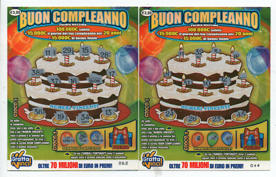 Biglietto Compleanno Con Gratta E Vinci Personalizzabile - Idea Regalo Originale Oro E Rosso - Foto 13