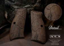 KSD Brand CZ 75 Full Size Compatible Walnut Grips Stone 3