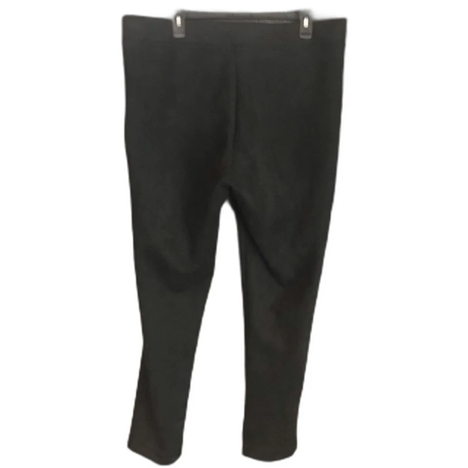 Andrew Marc Leggings Negros Imitación Gamuza Para Mujer Talla XL Ajustados Pantalones de tiro alto Foto 3 de 4